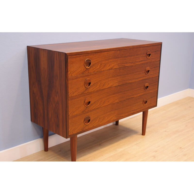 Vintage chest of drawers in rosewood by Kai Kristiansen, 1960s