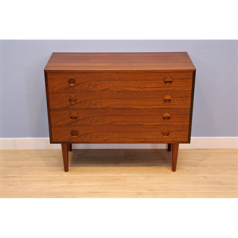 Vintage chest of drawers in rosewood by Kai Kristiansen, 1960s