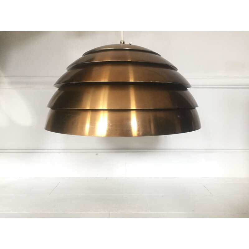 Vintage brass pendant light by Hans Agne Jakobsson