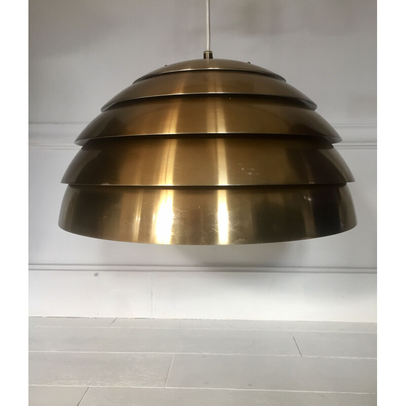 Vintage brass pendant light by Hans Agne Jakobsson