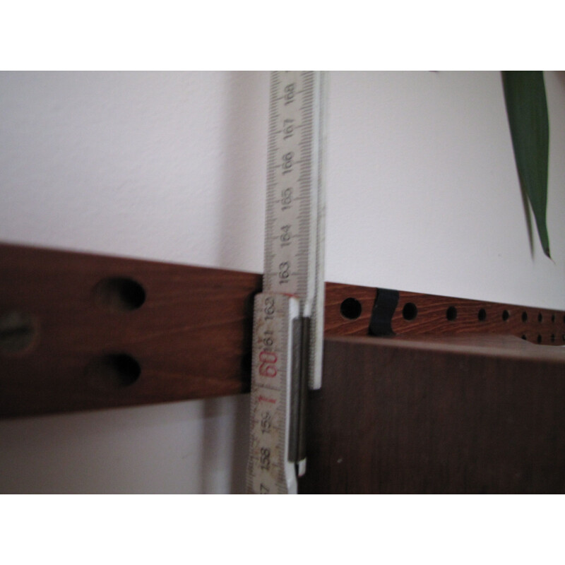 Vintage teak wall shelf system by Poul Cadovius, Denmark