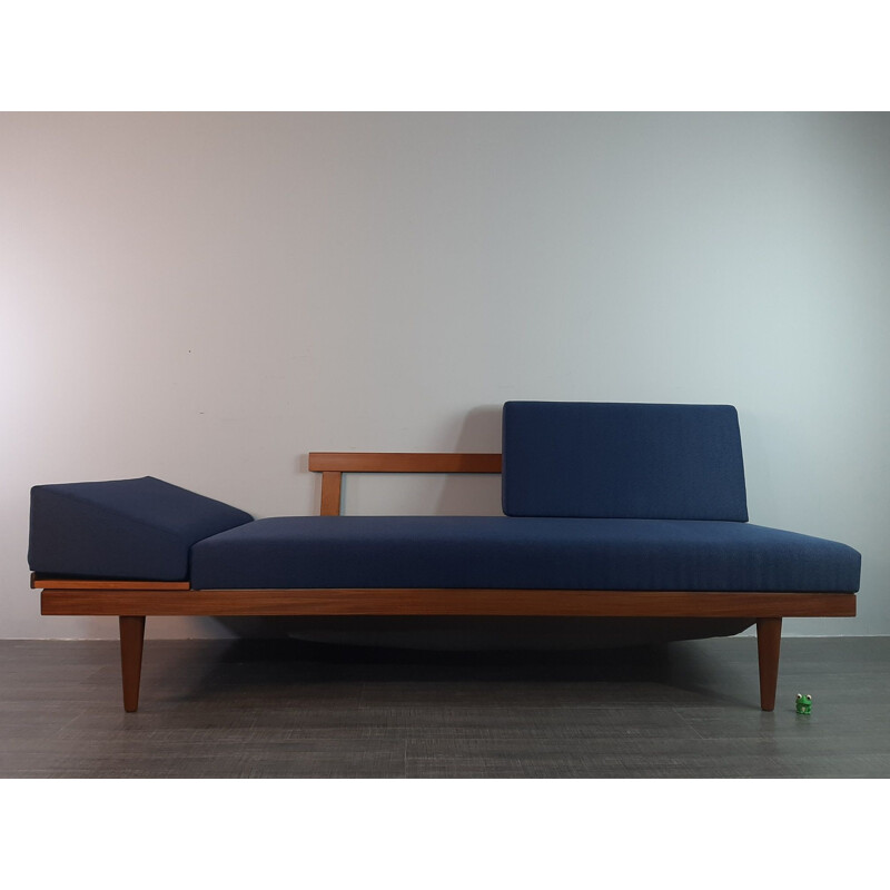 Vintage teak and fabric daybed by Ingmar Relling by Ekornes, 1960s