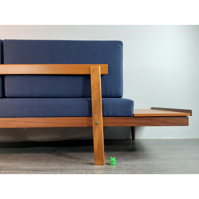 Vintage teak and fabric daybed by Ingmar Relling by Ekornes, 1960s