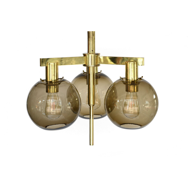 Vintage T3483 "Pastoral" Brass chandelier by Hans-Agne Jakobsson for Hans-Agne Jakobsson AB, 1960s