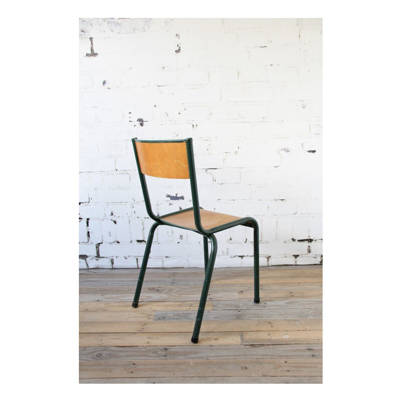 Set of 4 vintage Green chairs type 510 by Mullca, 1960s