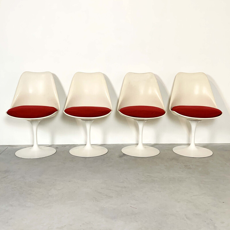 Set of 6 Tulip Armchairs and Dining Chairs by Eero Saarinen for Knoll, 1960s