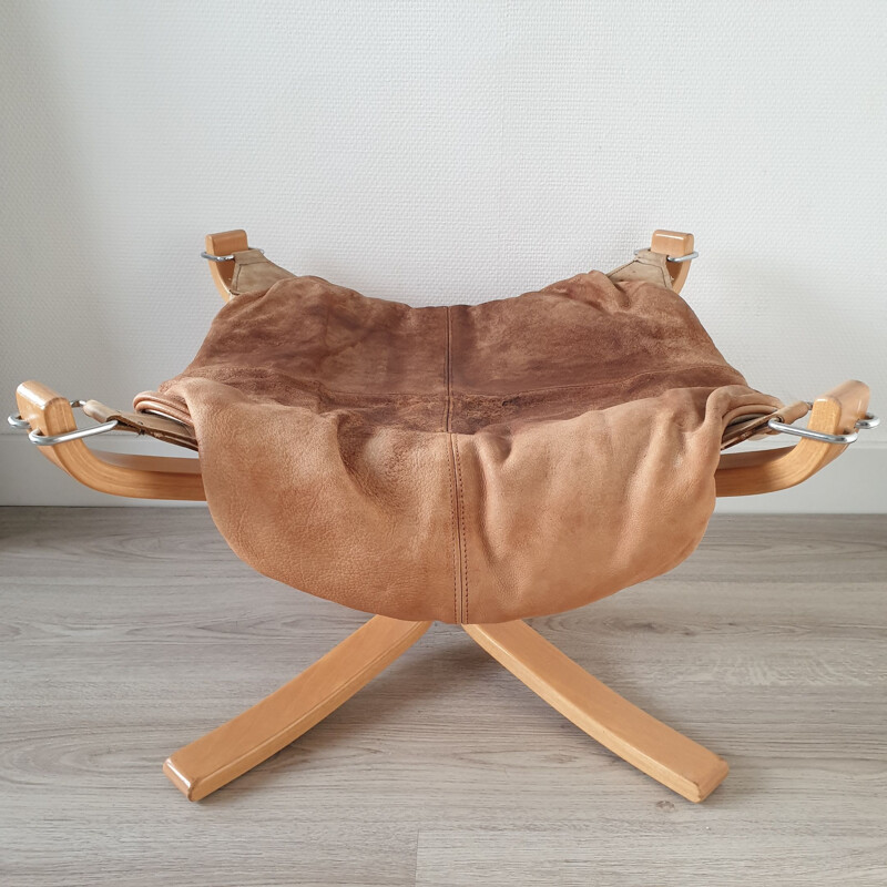 Vintage "Falcon" footstool by Sigurd Ressell for Vatne Möbler, 1970s