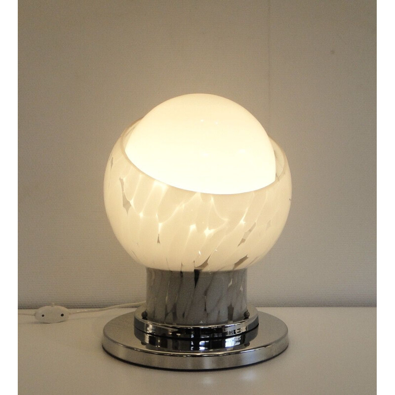 Lampe de table vintage de Carlo Nason pour Mazzega, 1960