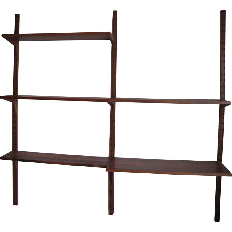 Vintage teak wall shelf system by Poul Cadovius, Denmark