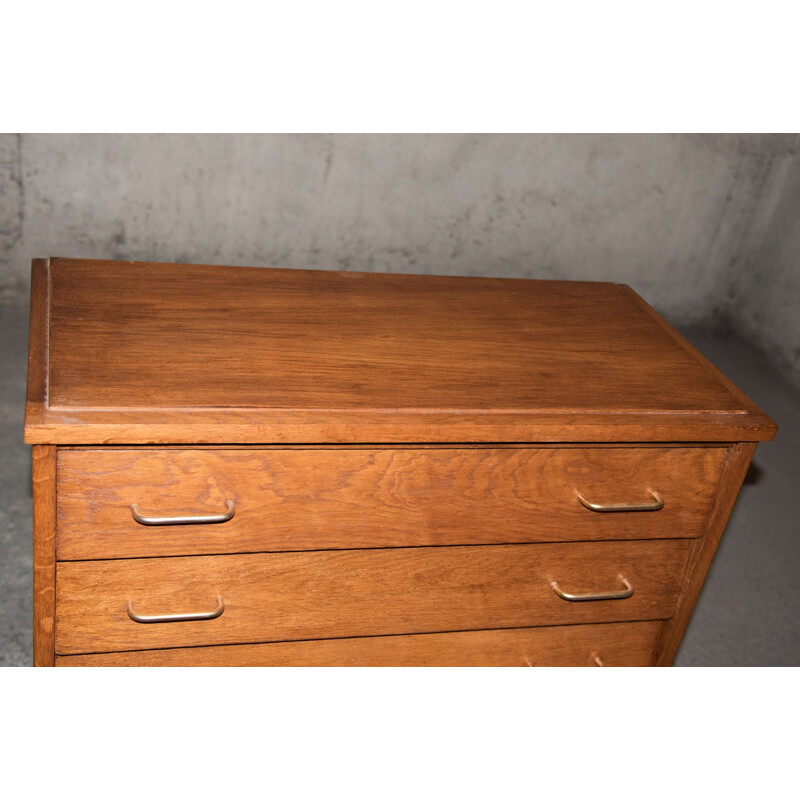 Vintage wooden chest of drawers, 1960s