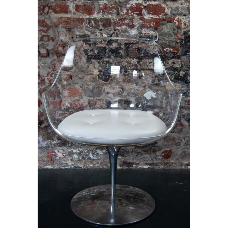 Set of vintage Champagne Chairs by Erwin & Estelle Laverne for Formes Nouvelles, 1960s
