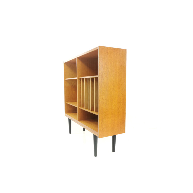 Vintage Media unit in oak by Carlo Jensen from Hundevad, 1970s