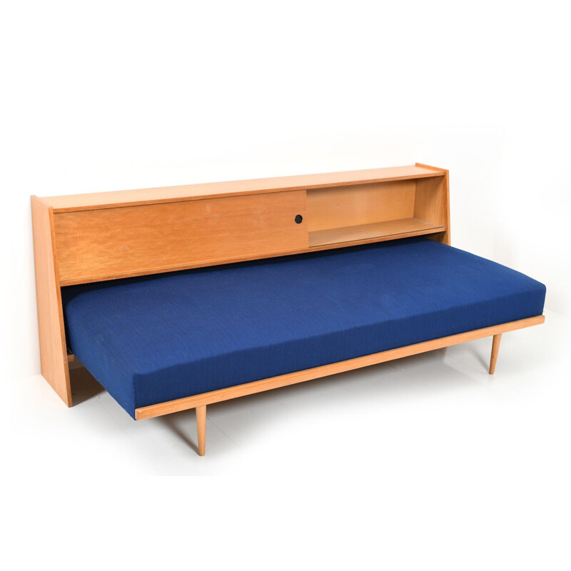 Vintage Daybed with Storage Compartment, 1950s
