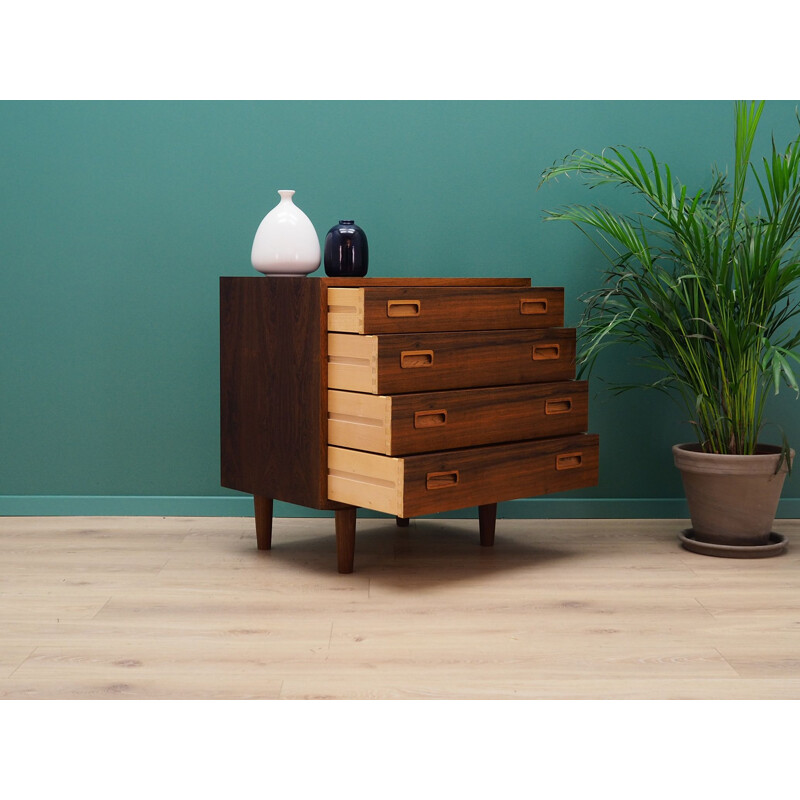 Vintage rosewood Chest Of Drawers by Hundevad, 1960-70s