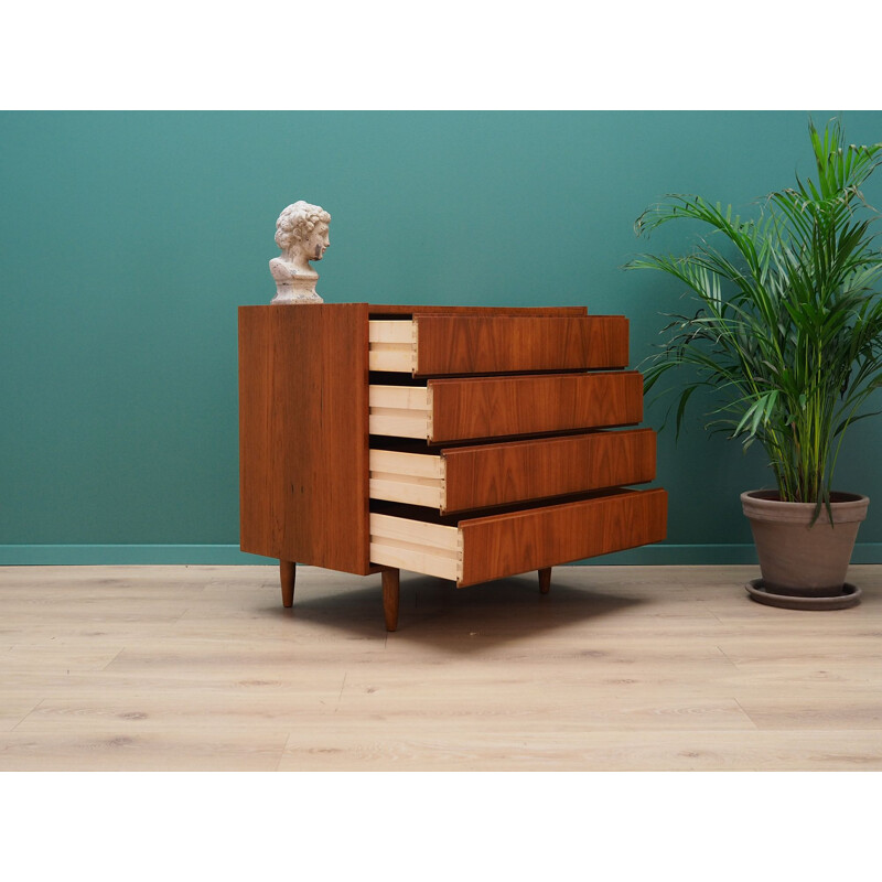 Vintage teak Chest Of Drawers, Denmark, 1960-70s