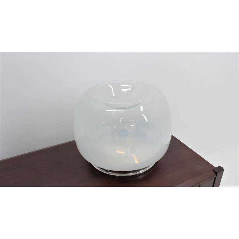 Vintage Hand-Blown glass table lamp by Mazzega, 1970s