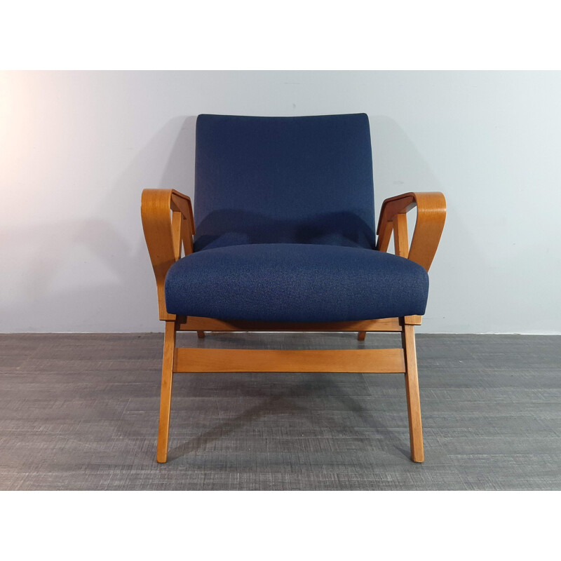 Vintage Armchair with ottoman by Frantisek Jiràk by TATRA, 1960s