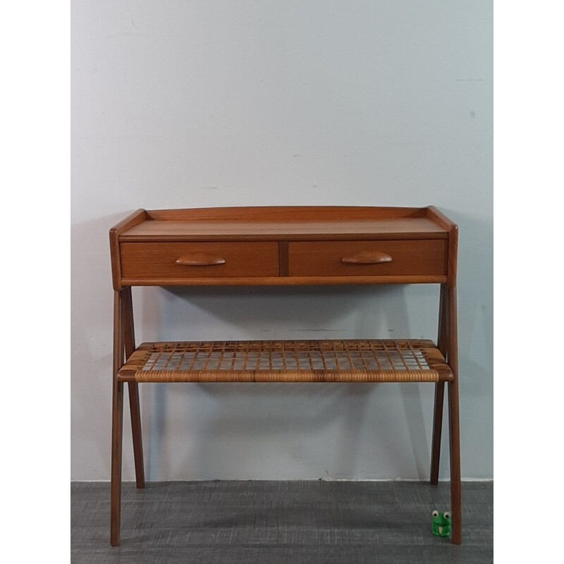 Small Vintage Teak Console, Denmark, 1960s