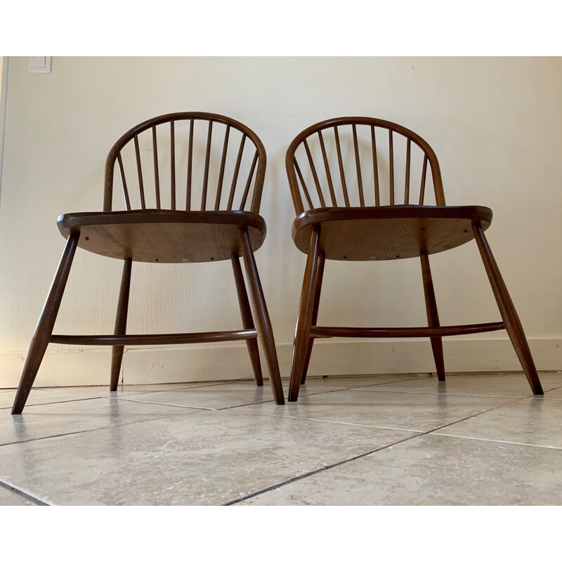 Pair of vintage chairs model 909 Latimer by Luciano Ercolani by Ercol