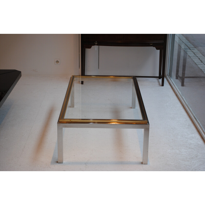 Vintage coffee table in glass - 1970s