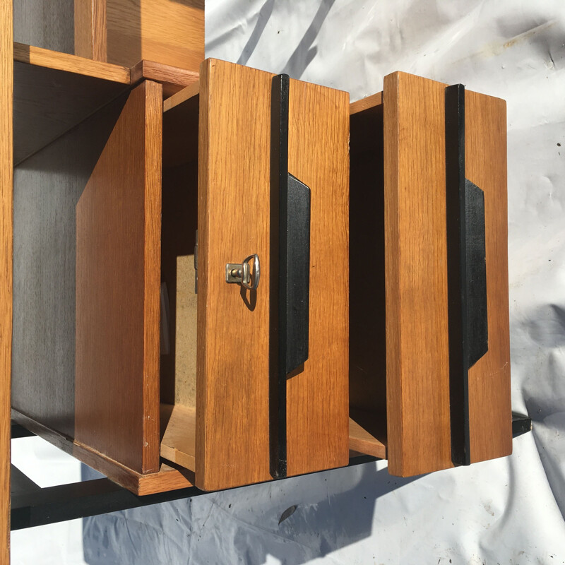 Vintage oak desk, 1960s