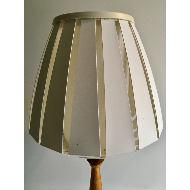 Vintage wooden table lamp, 1960d