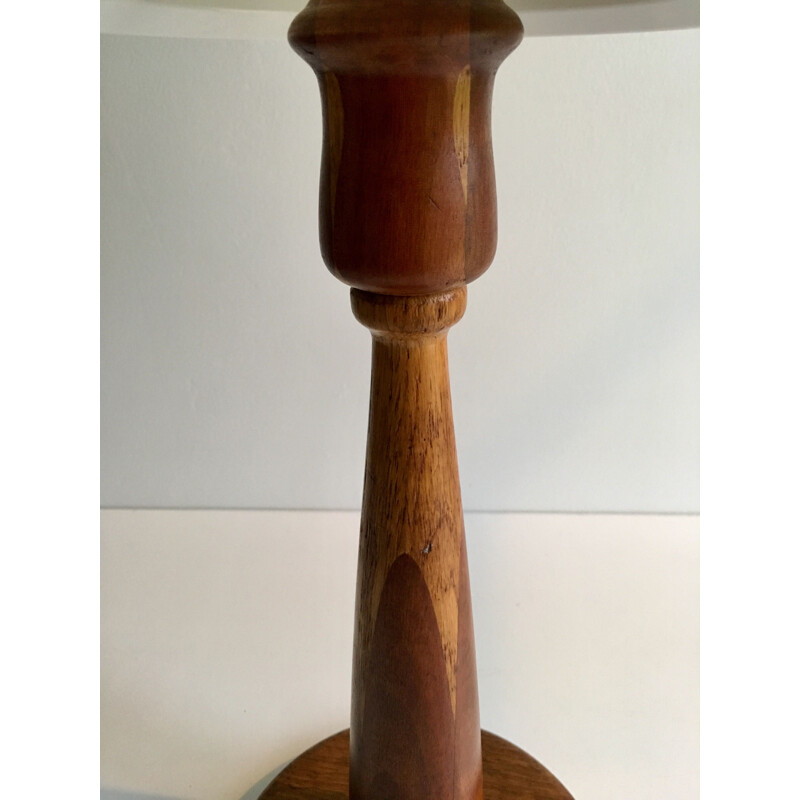 Vintage wooden table lamp, 1960d