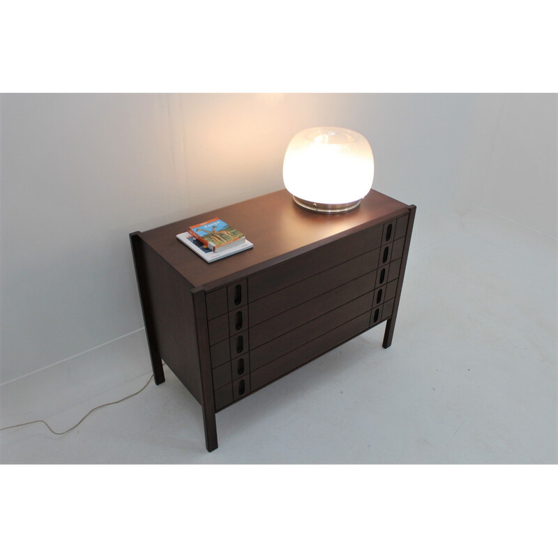 Vintage rosewood chest of drawers, Italy, 1960s