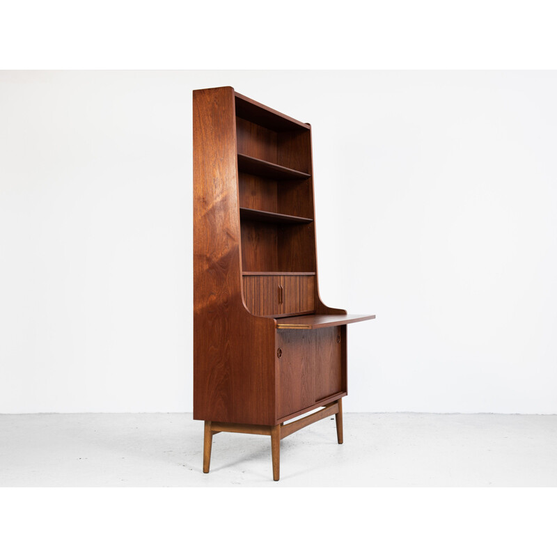 Vintage book shelf secretary in teak by Nexø, 1960s