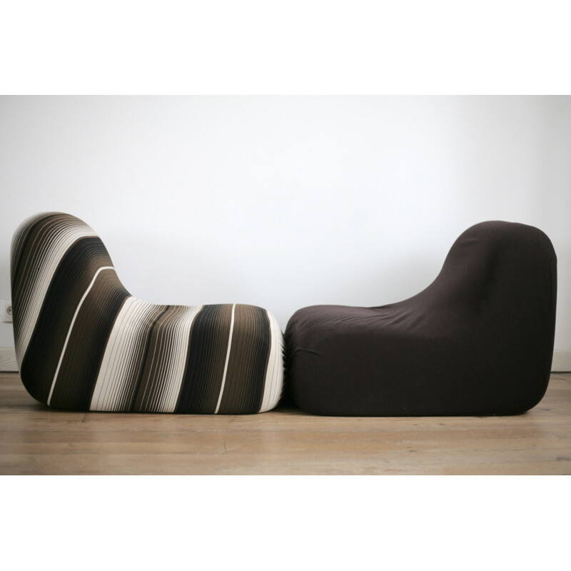 Pair of armchairs by Pierre Cardin, Racine edition, France, 1975s
