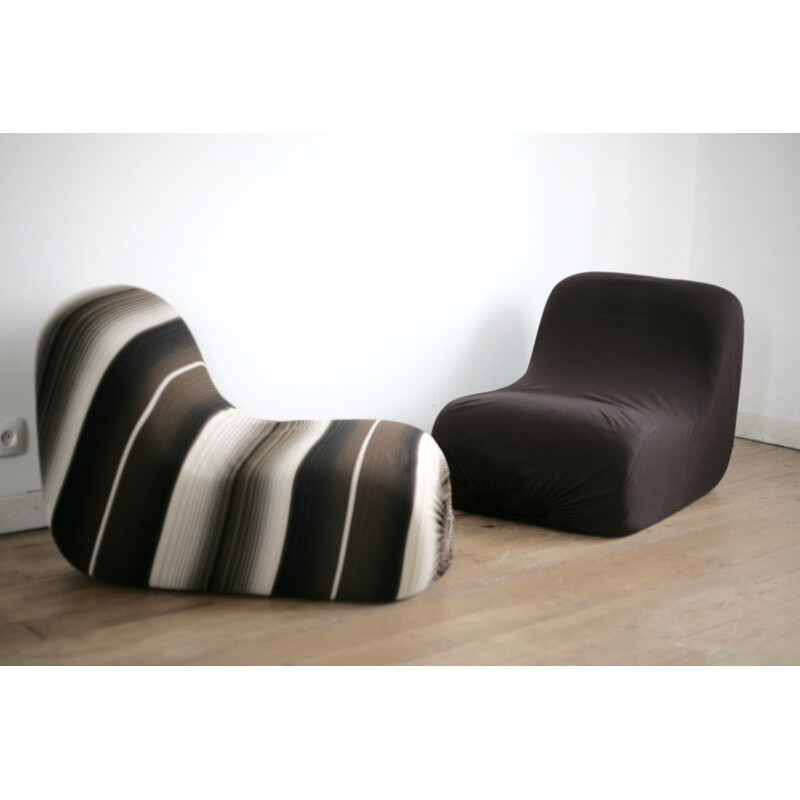 Paar fauteuils van Pierre Cardin, uitgave Racine, Frankrijk, 1975