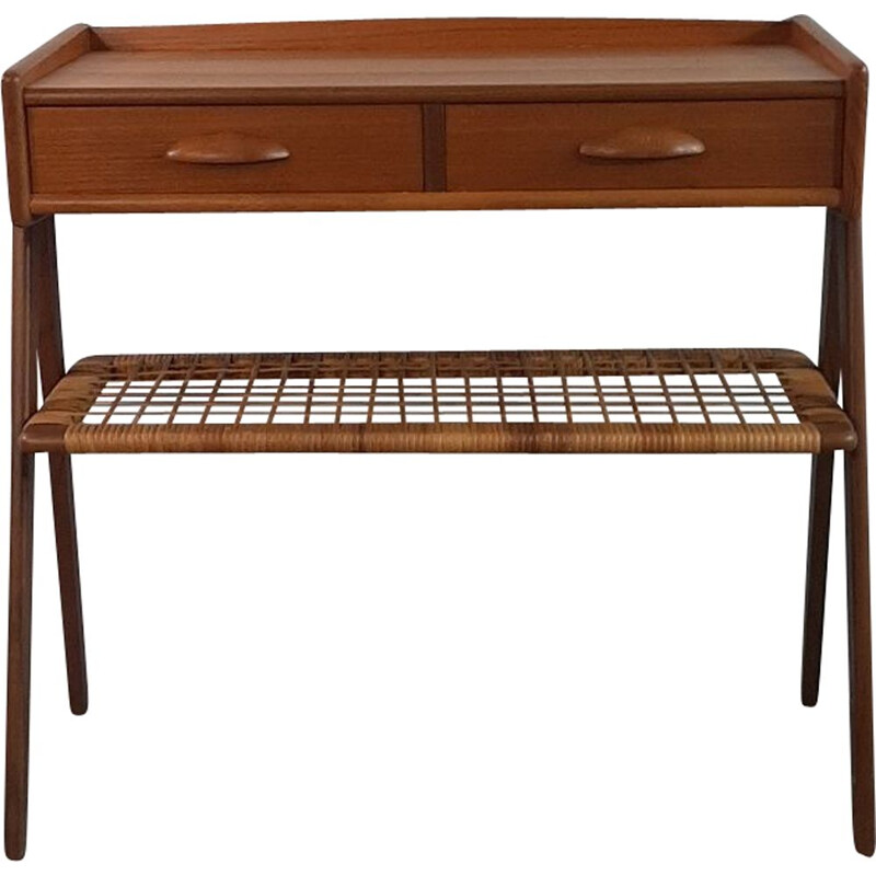 Small Vintage Teak Console, Denmark, 1960s