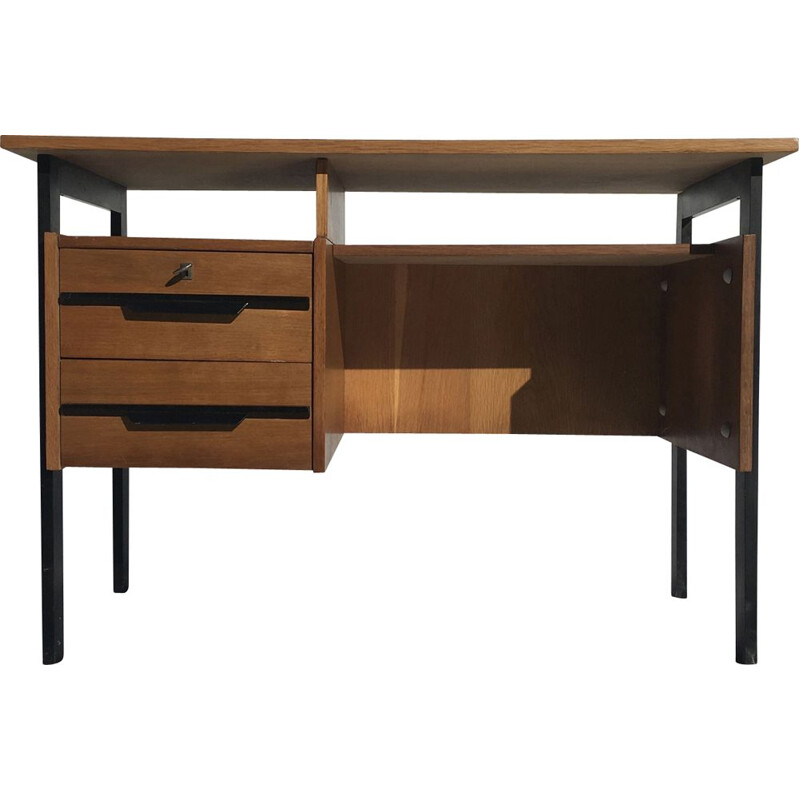 Vintage oak desk, 1960s