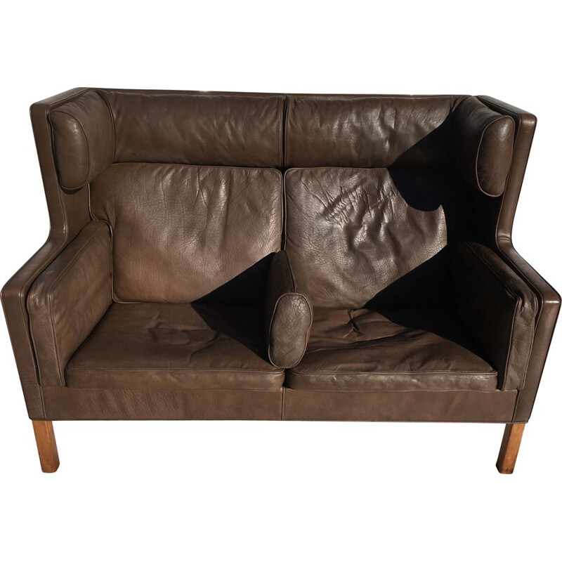 Vintage leather sofa model 2192 by Borge Mögensen