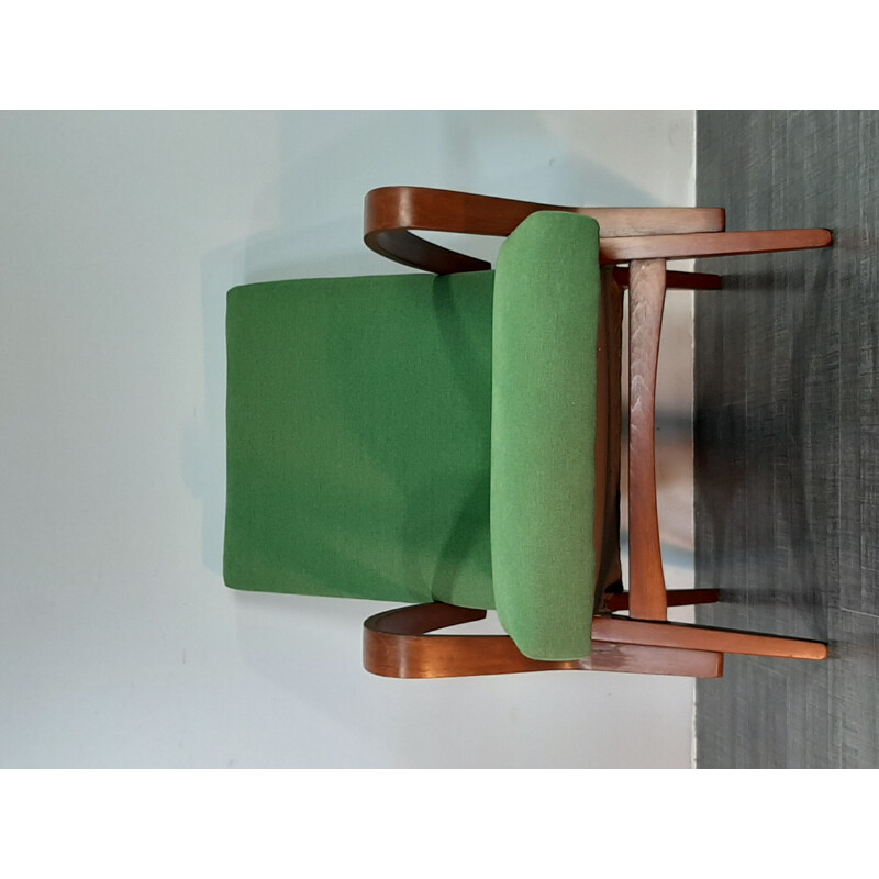 Vintage green armchair by Jiràk for TATRA, Czechoslovakian, 1960s