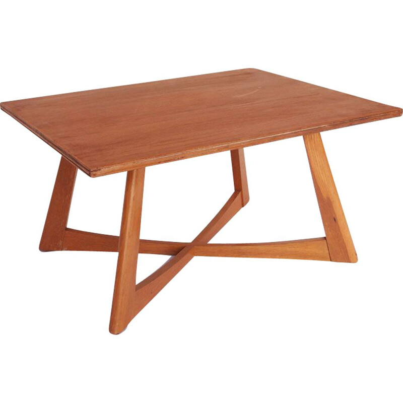 Vintage scandinavian teak coffee table, 1960s