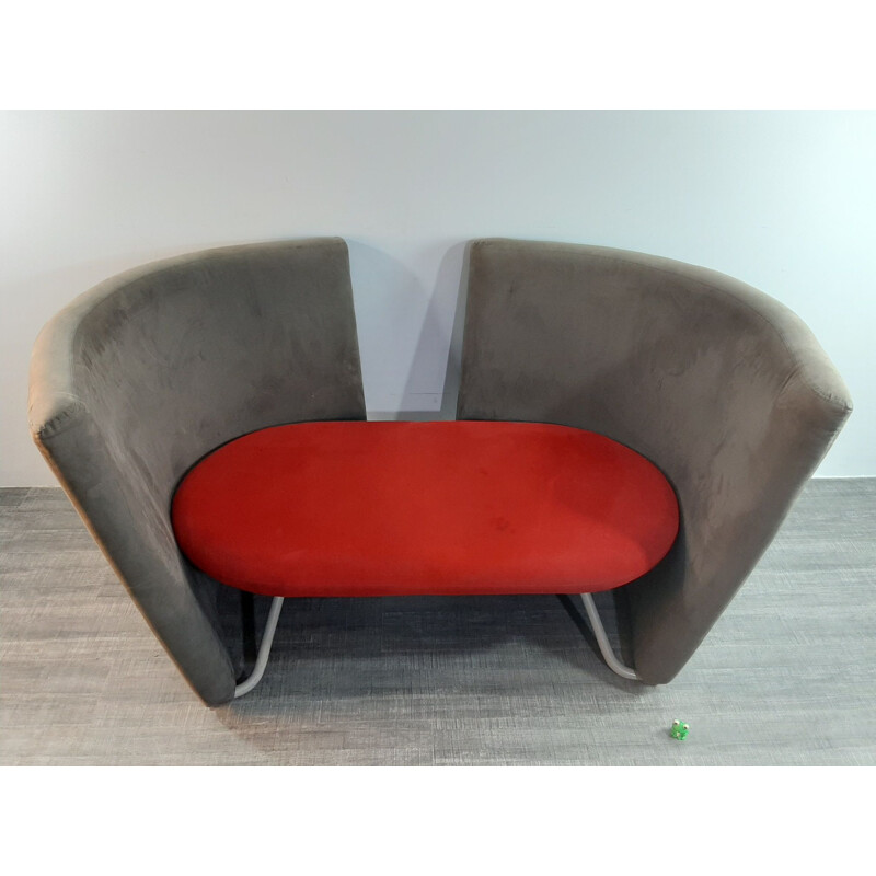 Vintage EJ-800-2 alcantara sofa by Erik Jørgensen Møbelfabrik, 1980