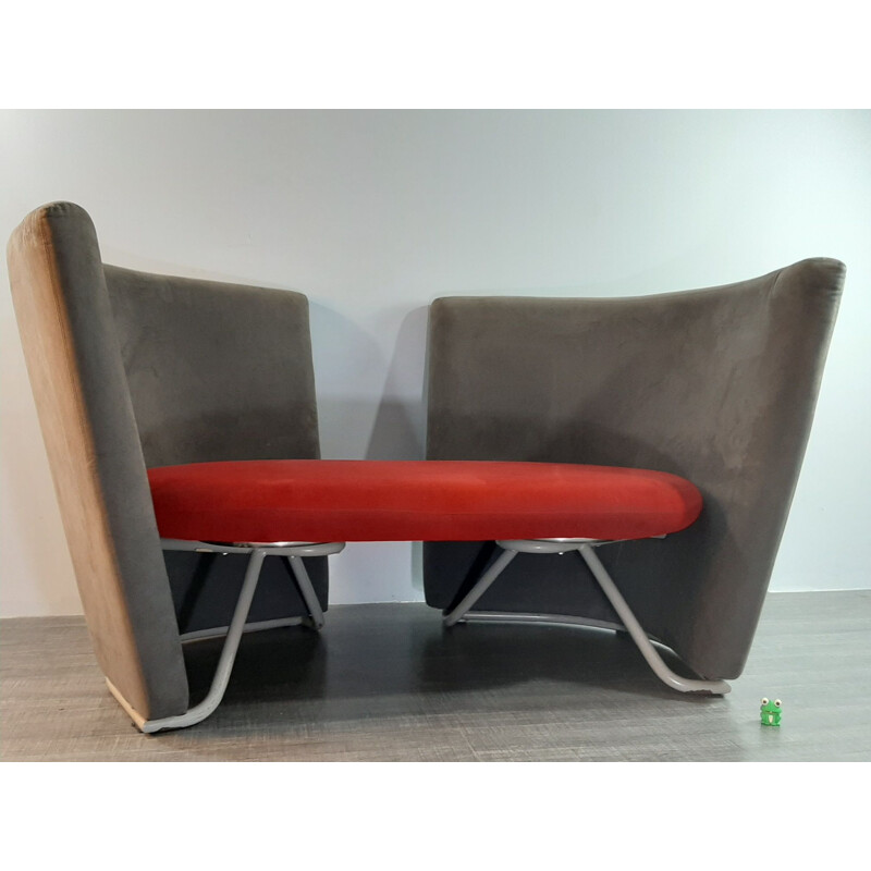 Vintage EJ-800-2 alcantara sofa by Erik Jørgensen Møbelfabrik, 1980