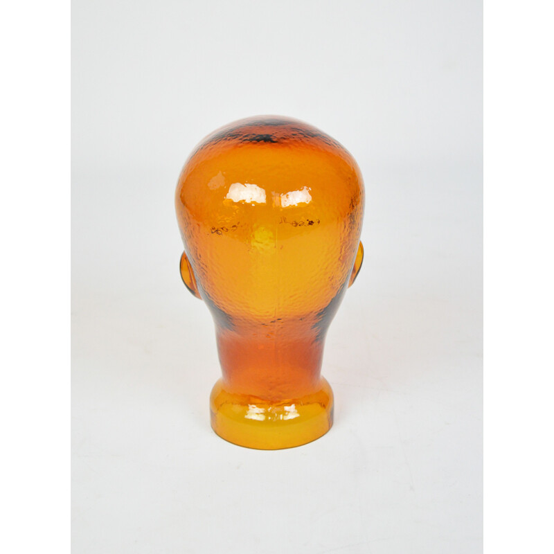 Vintage glass head, 1970s