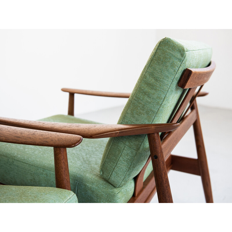 Pair of vintage armchairs in teak by Arne Vodder for France & Søn, 1960s