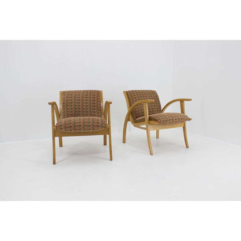 Set of 2 vintage armchairs, 1960s