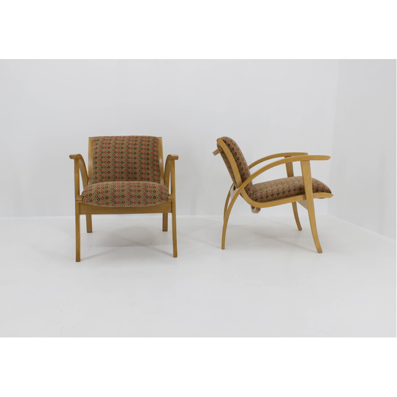 Set of 2 vintage armchairs, 1960s