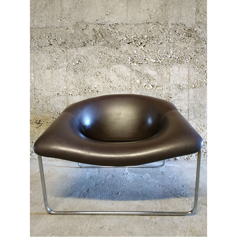 Vintage armchair model Cubique by Olivier Mourge Airborne edition, 1970s