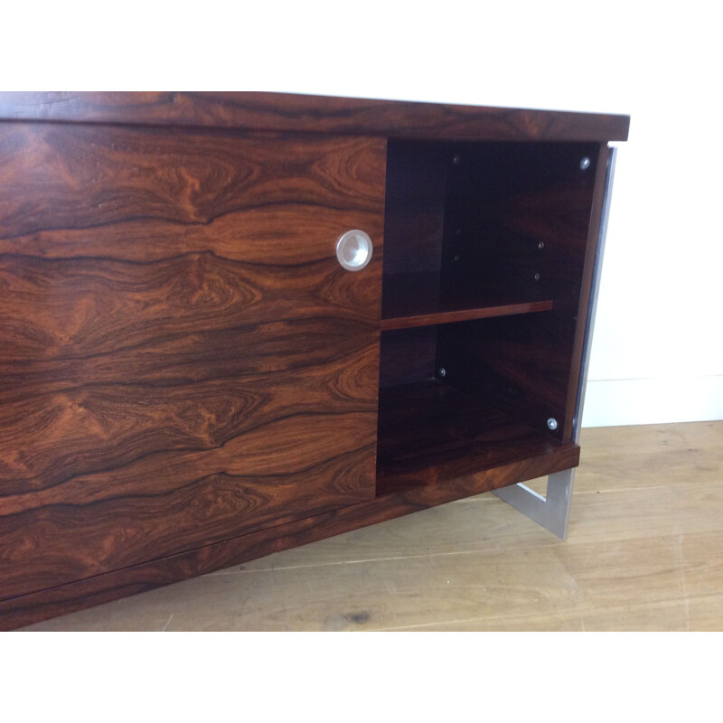 Credenza vintage in palissandro e cromo