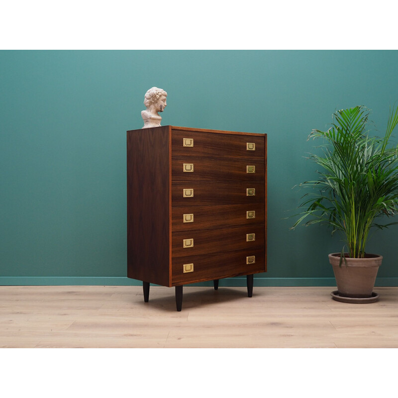 Danish rosewood vintage chest of drawers, 1970s