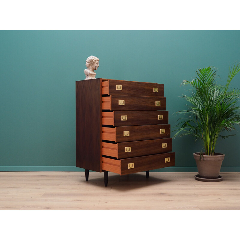 Danish rosewood vintage chest of drawers, 1970s