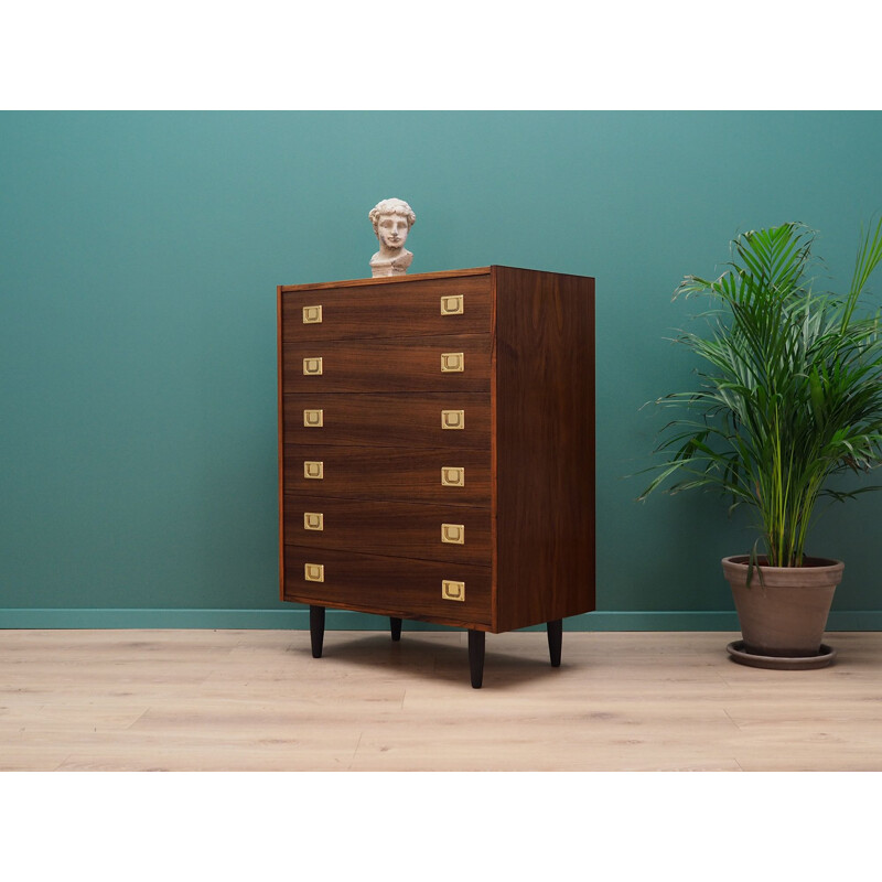 Danish rosewood vintage chest of drawers, 1970s