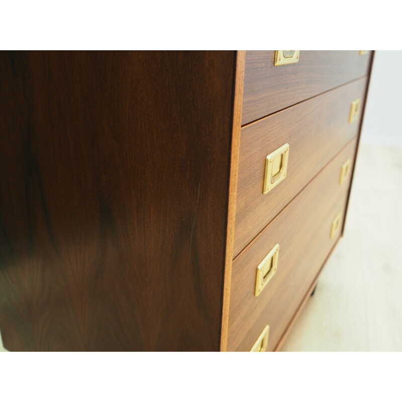 Danish rosewood vintage chest of drawers, 1970s