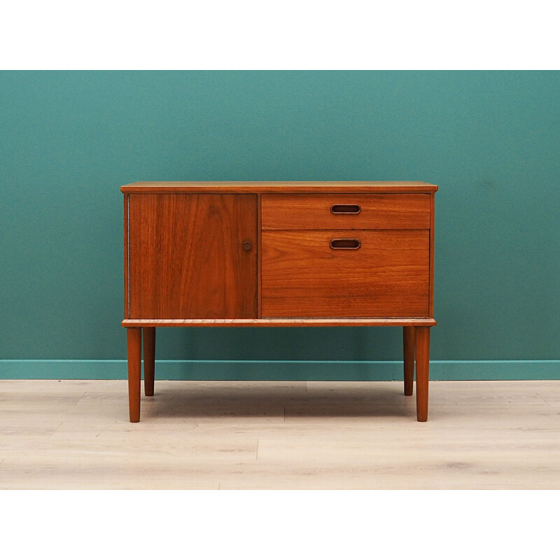 Vintage teak chest of drawers by Vinde Mobelfabrik, 1960-70s