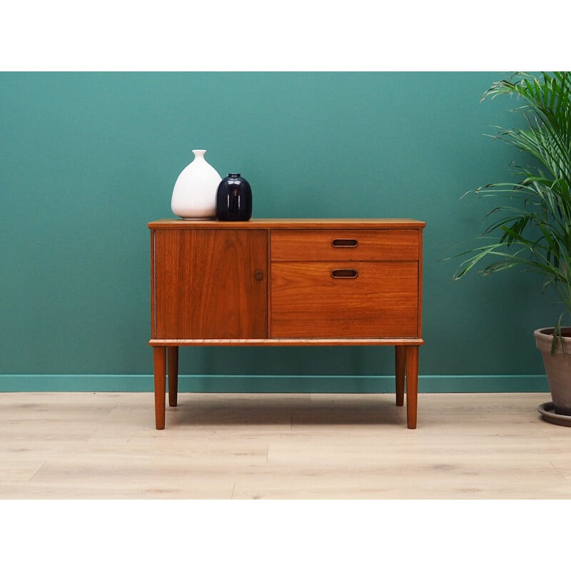 Vintage teak chest of drawers by Vinde Mobelfabrik, 1960-70s